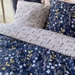 Parure de lit 240x220 cm coton biologique DOVE Bleu