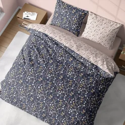 Parure de lit 240x220 cm coton biologique DOVE Bleu