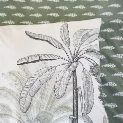 Parure de lit 260x240 cm coton SOLI vert