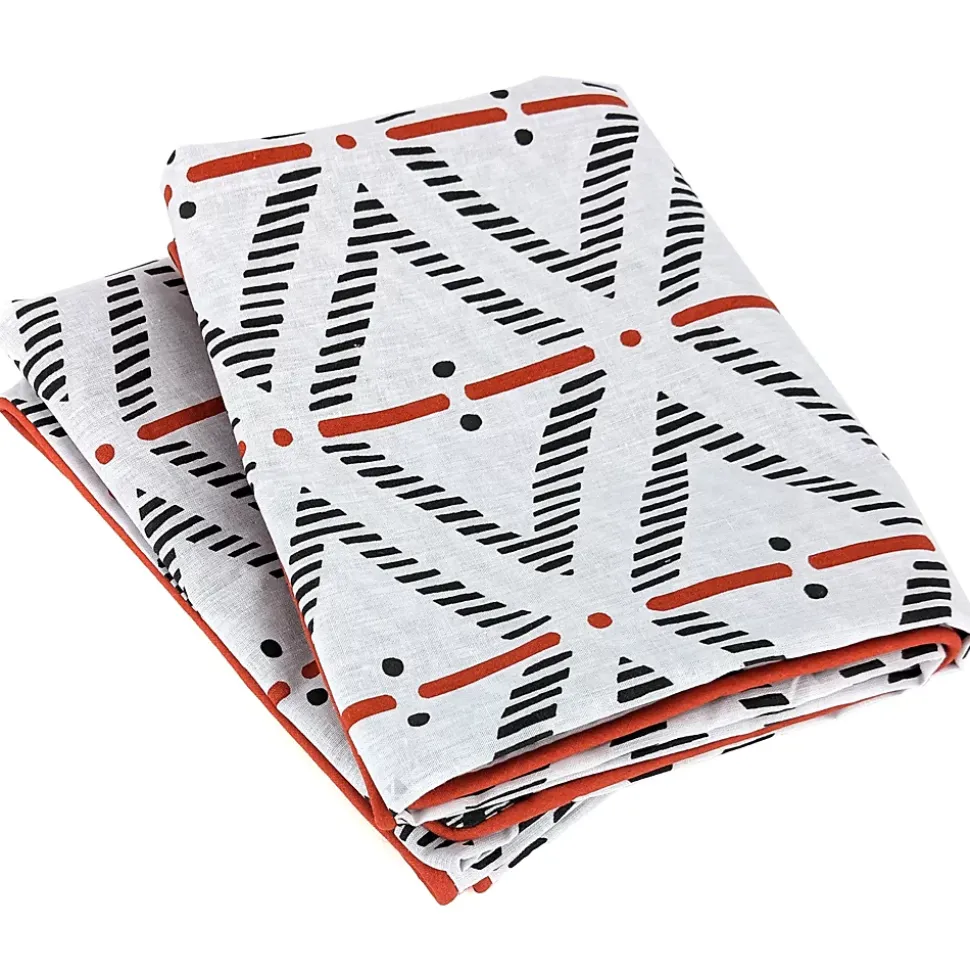 Parure de lit 260x240 cm coton BENGAL Rouge