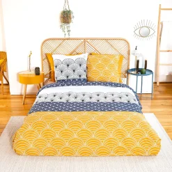 Parure de lit 260x240 cm coton KERITA multicolore