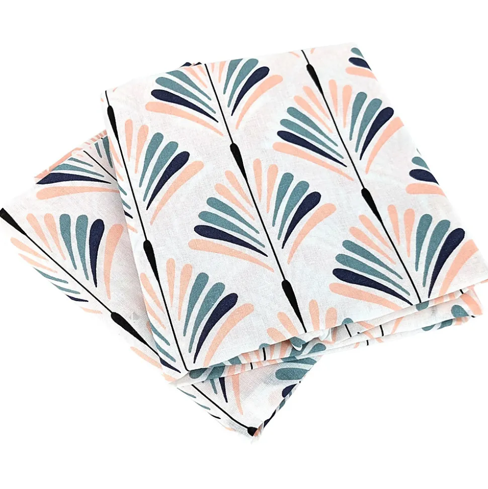 Parure de lit 260x240 cm coton VOLEA rose