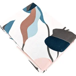 Parure de lit 240x220 cm coton BCI adouci LILA Blanc 3 pièces