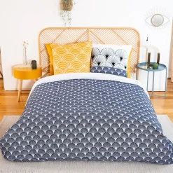 Parure de lit 200x200 cm coton KERITA multicolore