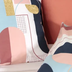 Parure de lit 240x220 cm coton KENT Multicolore