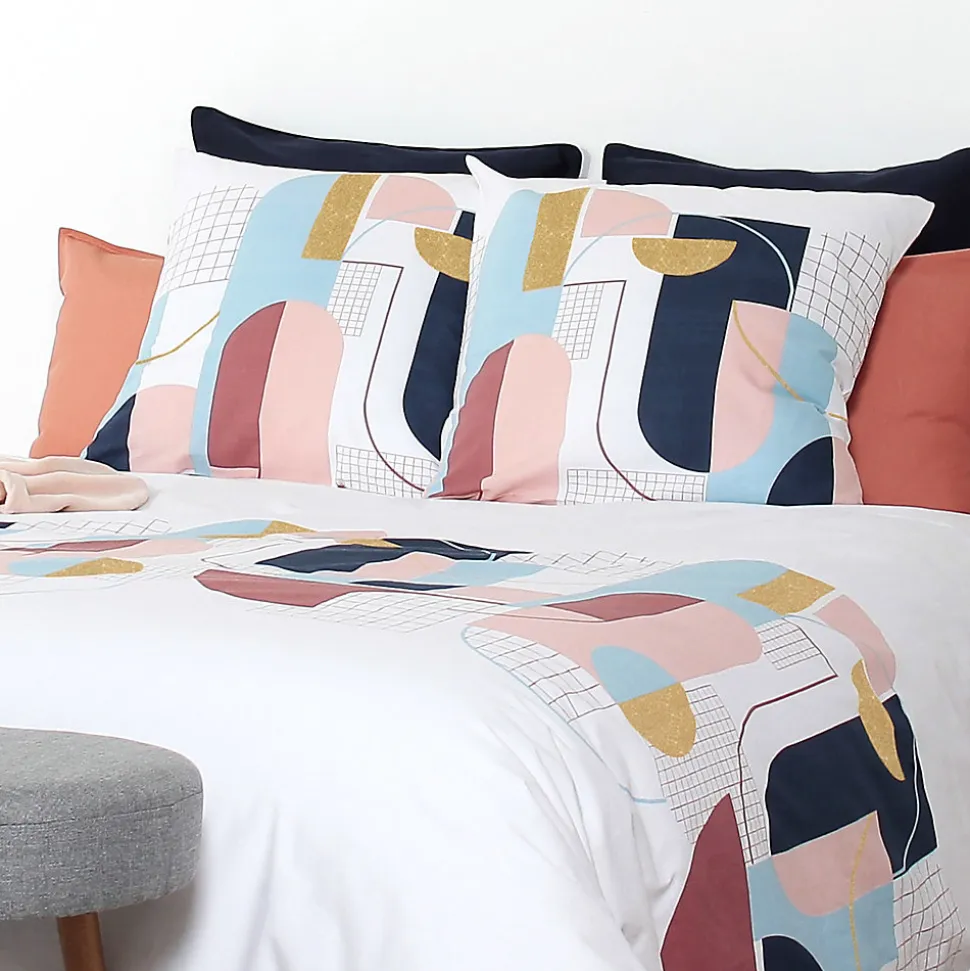 Parure de lit 240x220 cm coton KENT Multicolore