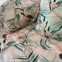 Parure de lit 240x220 cm coton ALEYA Rose