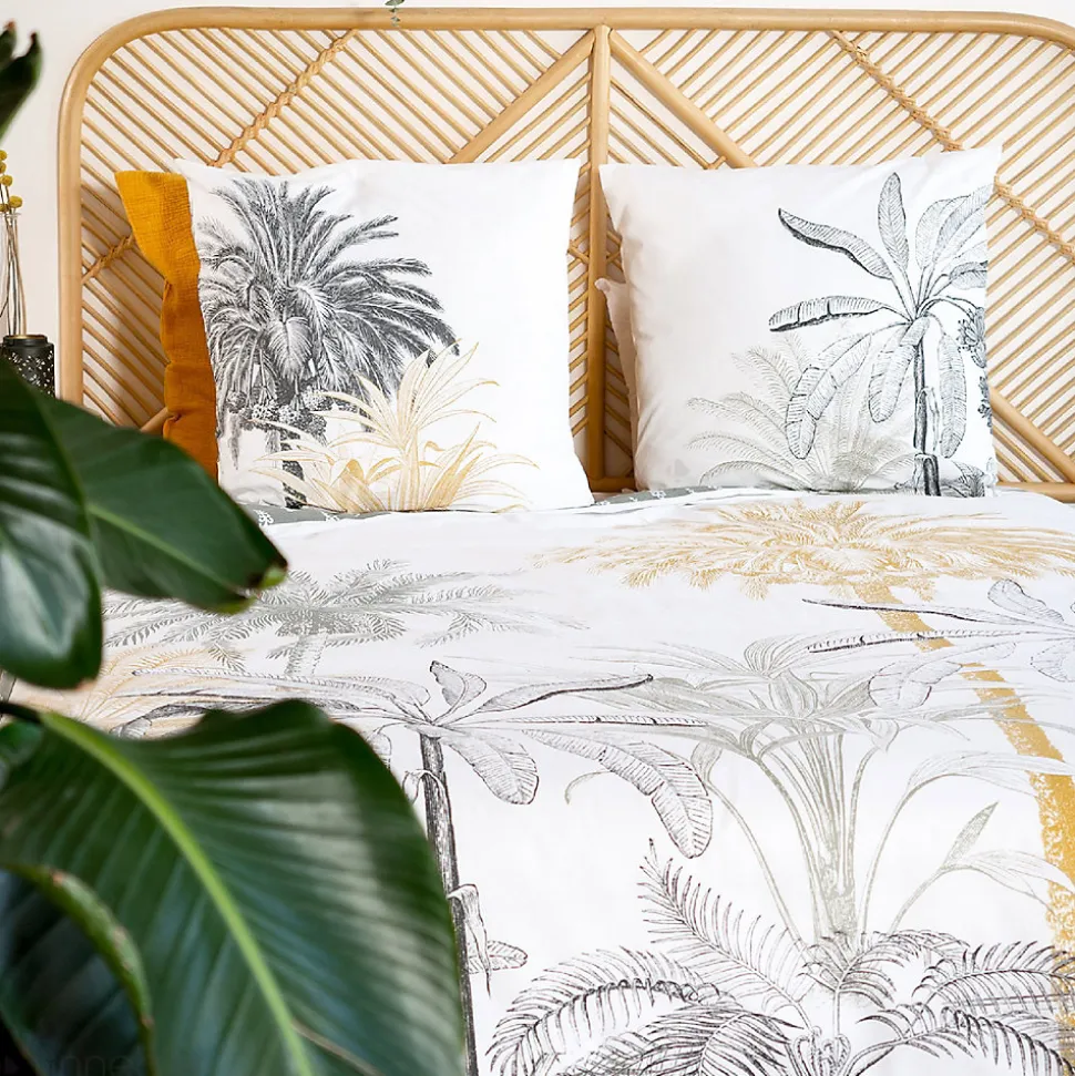 Parure de lit 240x220 cm coton SOLI vert