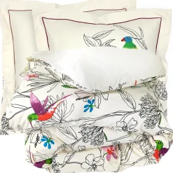 Parure de lit 200x200 cm coton AMAZONIA ecru