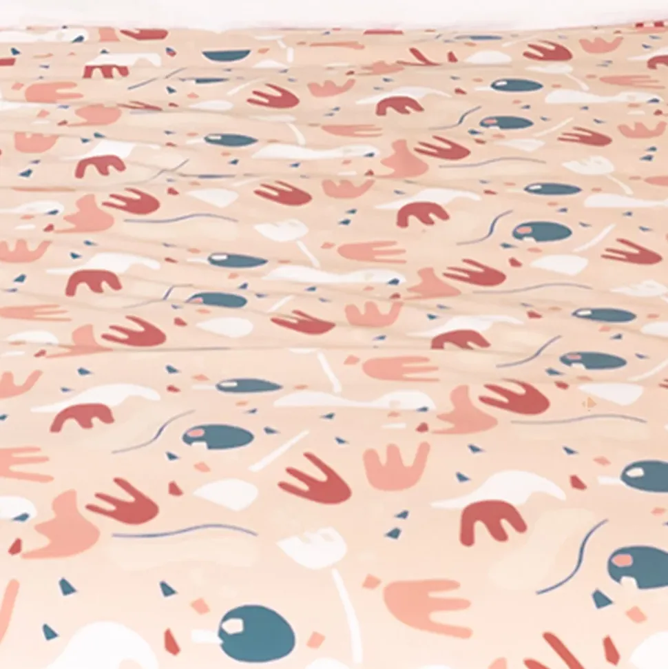 Parure de lit 260x240 cm Microfibre PLIS Orange 3 pièces