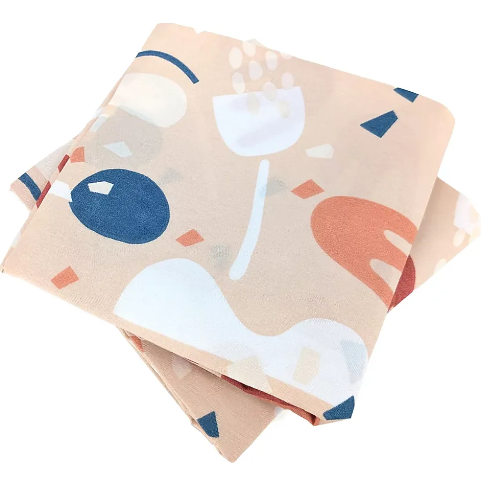 Parure de lit 260x240 cm Microfibre PLIS Orange 3 pièces