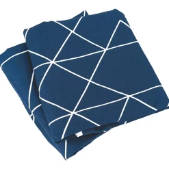 Parure de lit 240x220 cm microfibre LIST bleu 3 pièces