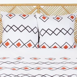 Parure de lit 240x220 cm microfibre ZEST Rouge