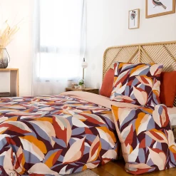 Parure de lit 240x220 cm microfibre EXUBERANCE multicolore 3 pièces