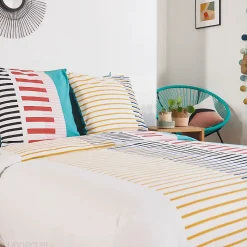 Parure de lit 240x220 cm mixte CHRIS multicolore