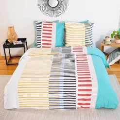 Parure de lit 240x220 cm mixte CHRIS multicolore