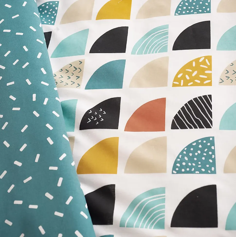 Parure de lit 200x200 cm mixte BLUE bleu