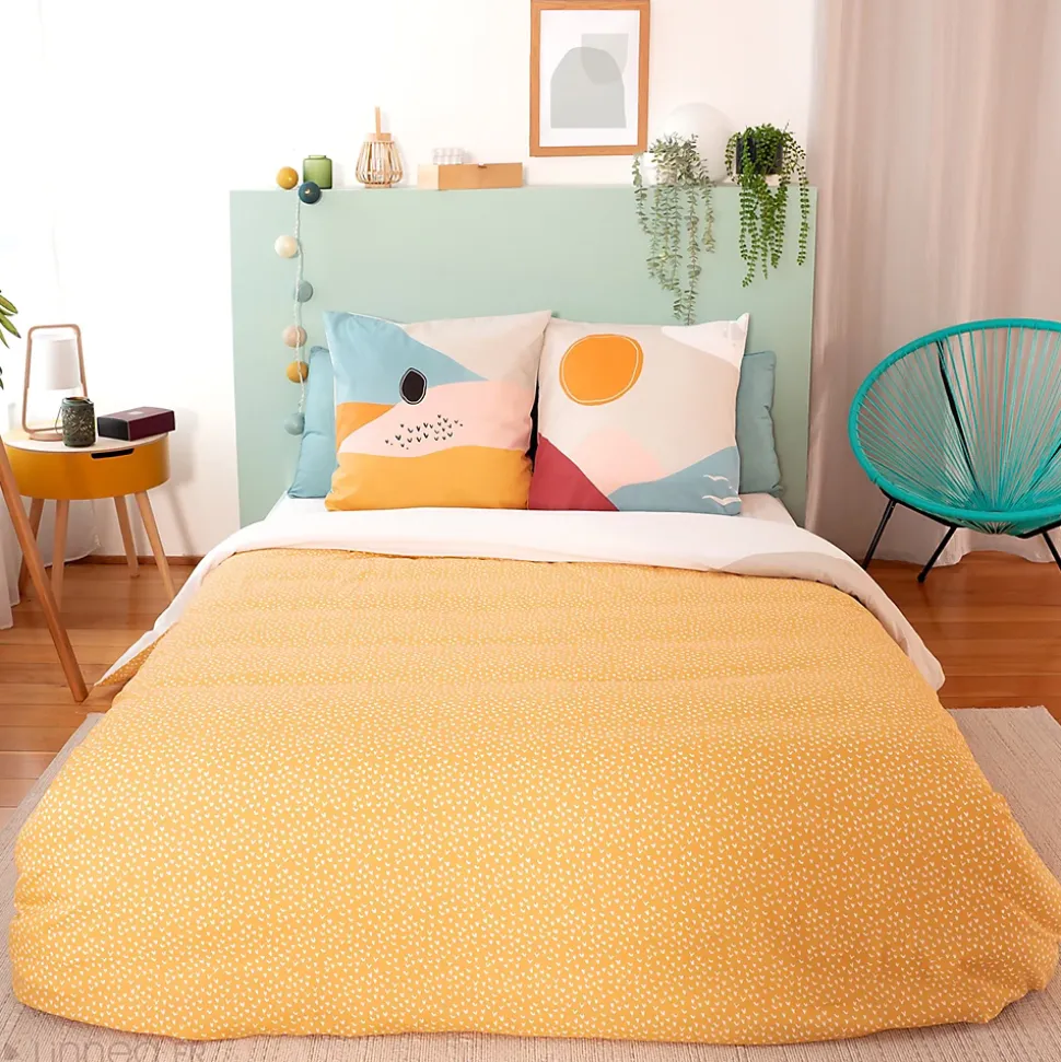 Parure de lit 240x220 cm polycoton VALLON multicolore 3 pièces