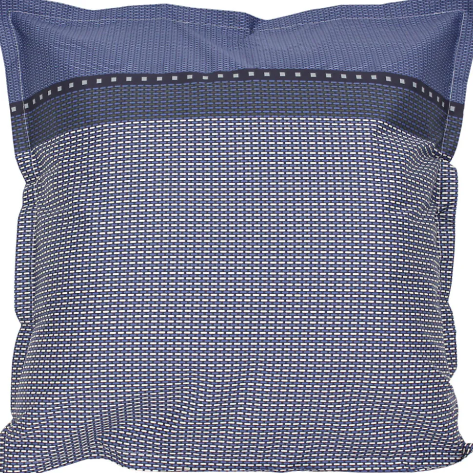 Parure de lit 280x240 cm satin de coton ENZO bleu