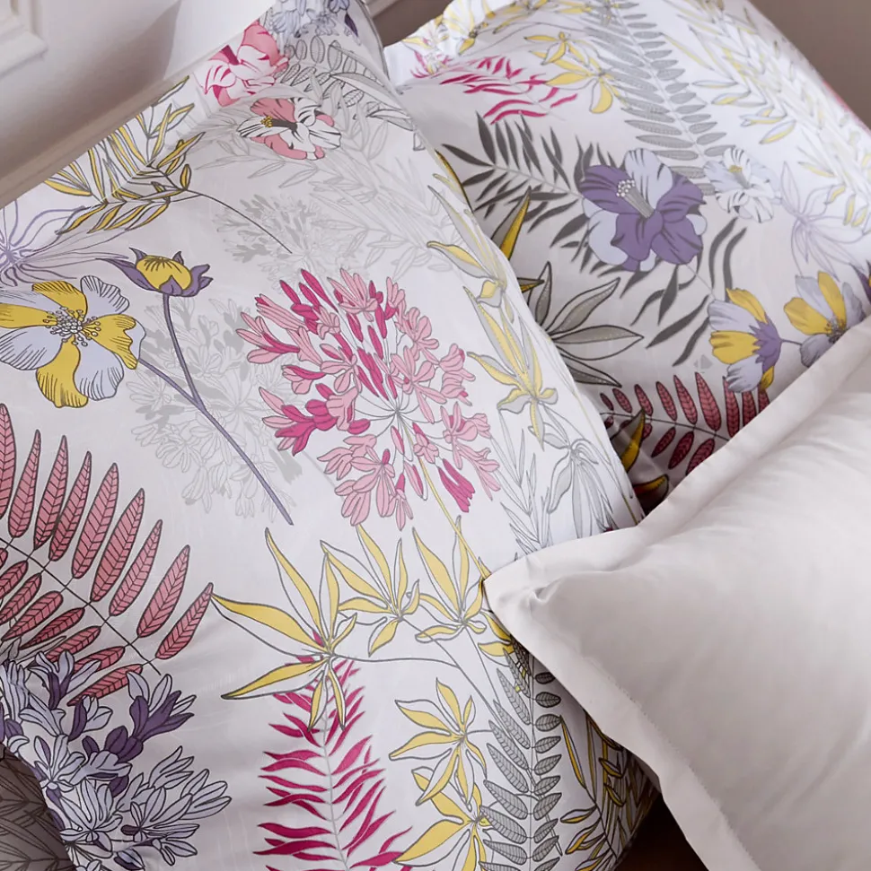 Parure de lit 280x240 cm satin de coton ANAÏS multicolore 3 pièces