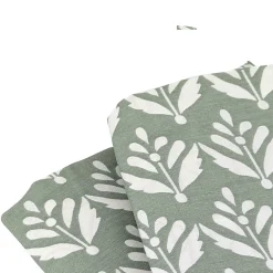 Parure de lit 240x220 cm Satin de coton ORIENT Vert 3 pièces