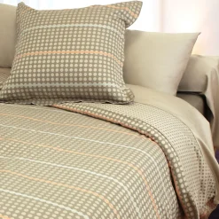 Parure de lit 260x240 cm Satin de coton DAUPHINE Marron