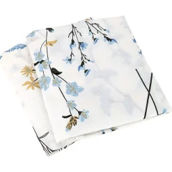 Parure de lit 240x220 cm Satin de coton FANILLE Blanc 3 pièces