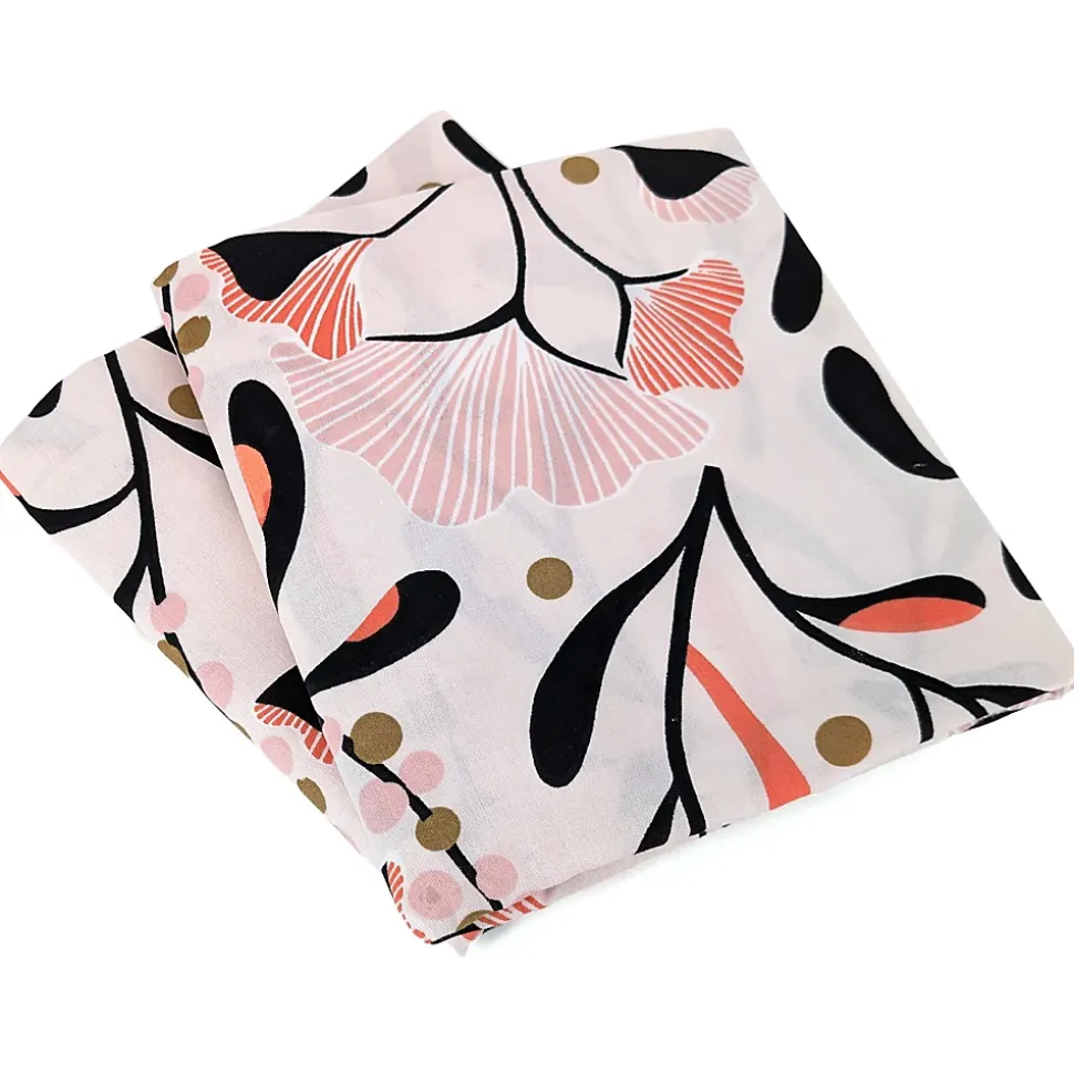 Parure de lit 260x240 cm Satin de coton JOY Rose 3 pièces