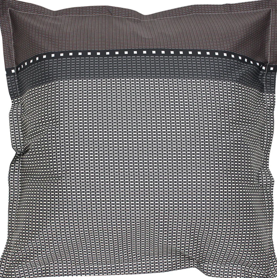 Parure de lit 140x200 cm satin de coton ENZO noir