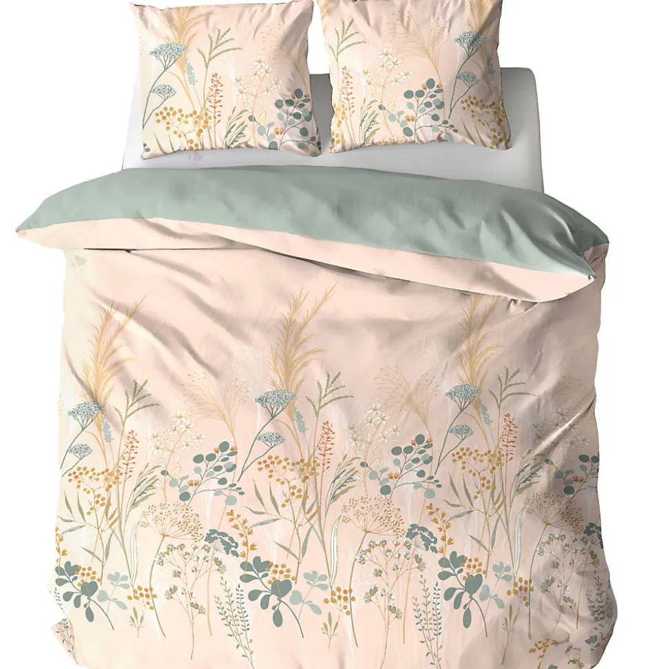 Parure de lit 260x240 cm set 63x63 cm HELIA coton