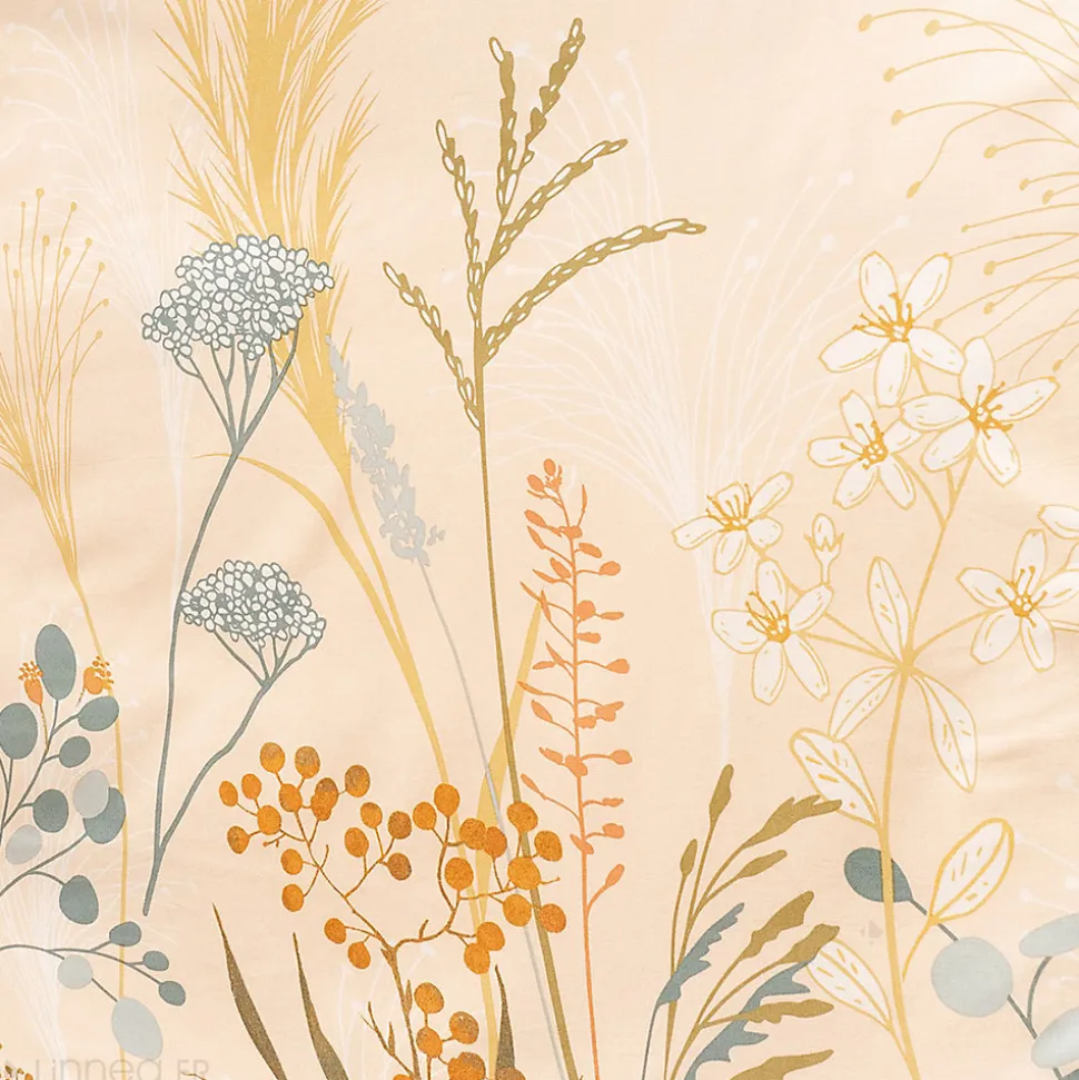 Parure de lit 260x240 cm set 63x63 cm HELIA coton