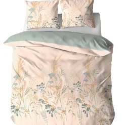 Parure de lit 240x220 cm set 63x63 cm HELIA coton