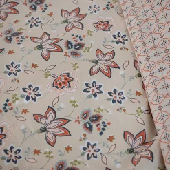 Parure de lit 260x240 cm set 63x63 cm DENIA coton