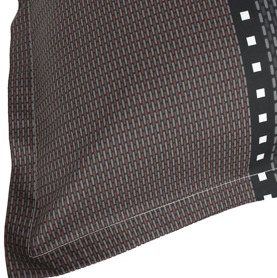 Parure de lit 140x200 cm 50x70 cm en satin de coton ENZO noir