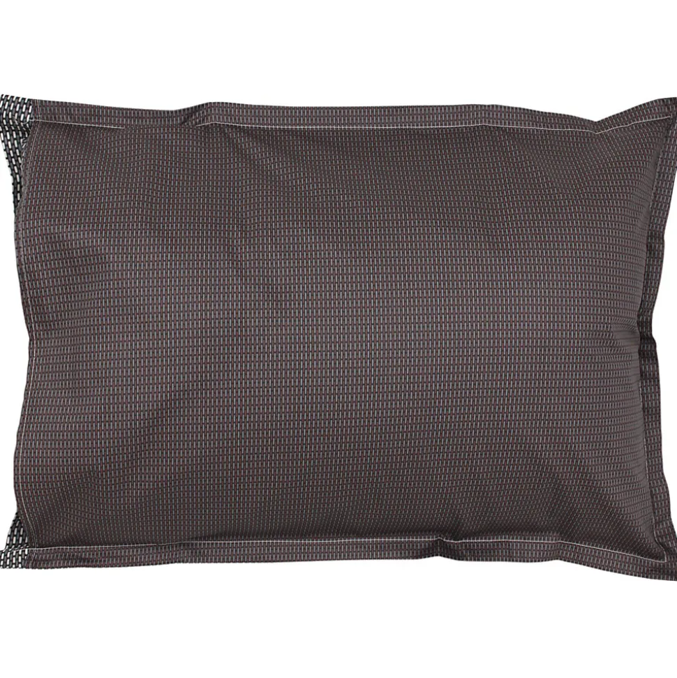 Parure de lit 300x240 cm 50x70 cm en satin de coton ENZO noir