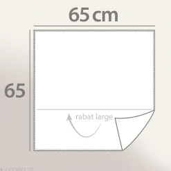 Parure de lit 140x200 cm 65x65 cm percale de coton NOÉ blanc 2 pièces