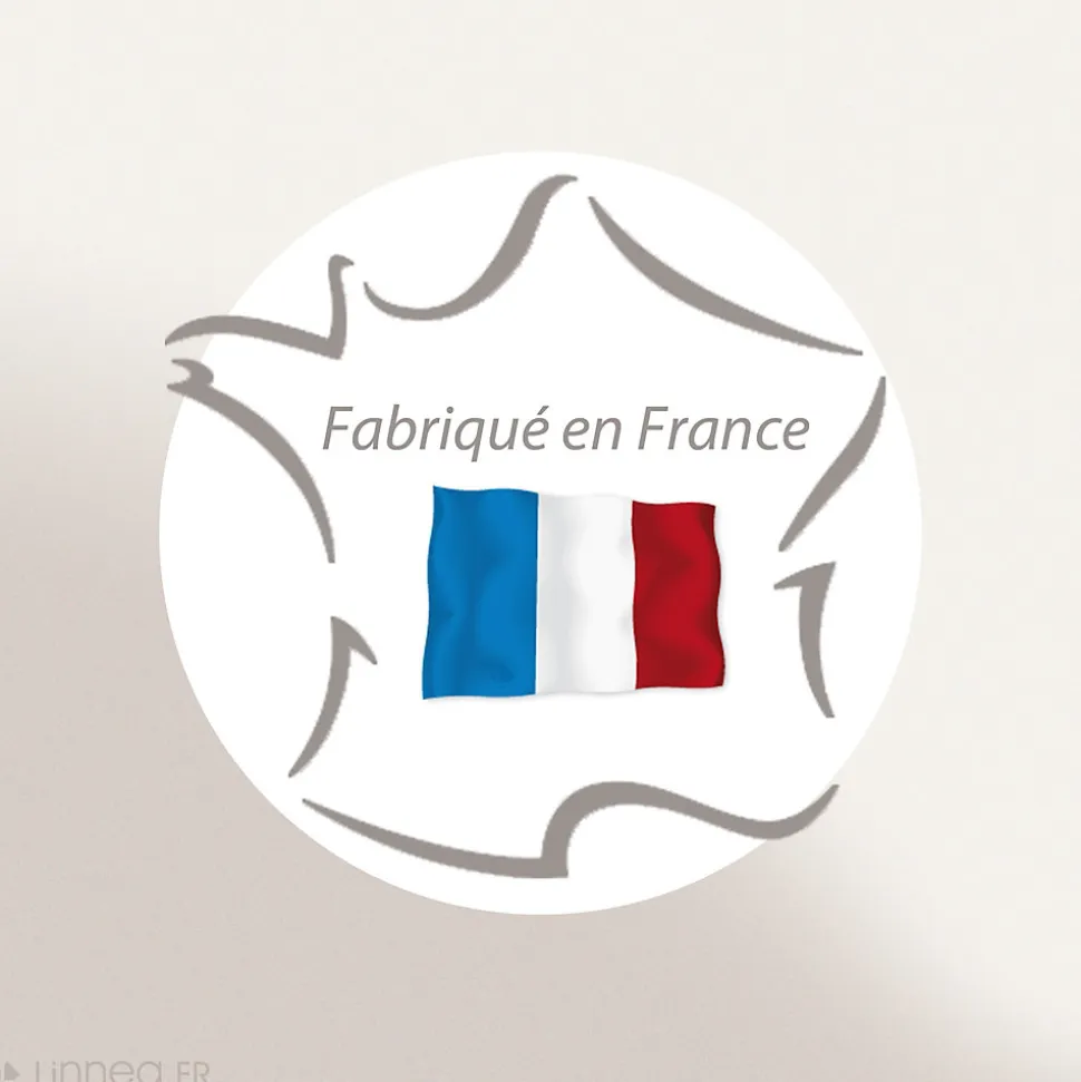 Parure de lit 200x200 cm 50x70 cm percale GABIN marron Epice 3 pièces