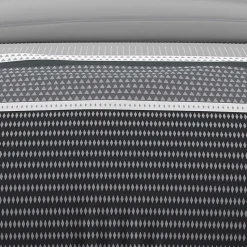 Parure housse de couette en coton 57 fils 240x220 cm THALES gris, par Soleil d'ocre