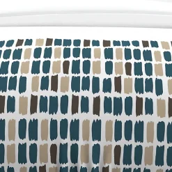 Parure housse de couette en coton 57 fils 240x220 cm FABIO bleu, par Soleil d'Ocre