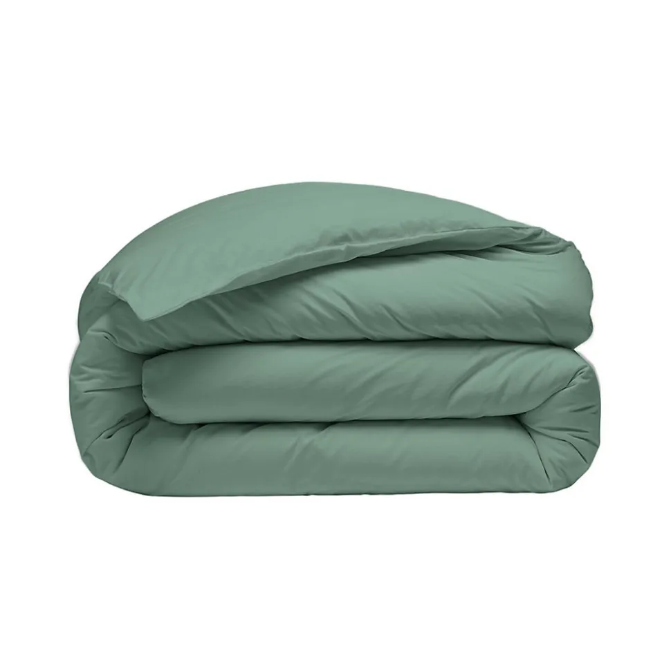 Parure housse de couette 200x200 cm avec 2 taies 65x65 cm en coton Lichen STUDIO