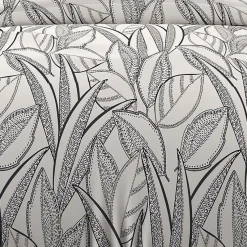 Parure housse de couette coton 57 fils 140x200 cm TOGO blanc, par Soleil d'ocre