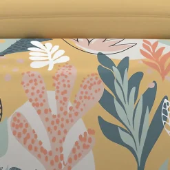 Parure housse de couette en coton 57 fils 240x220 cm MATHIS jaune, par Soleil d'ocre