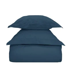 Parure housse de couette 200x200 cm avec 2 taies 50x70 cm en coton Denim STUDIO