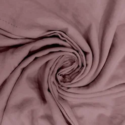 Parure housse de couette en microfibre lavée 260x240 cm BOHEME vieux rose, par Soleil d'Ocre