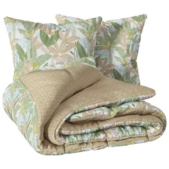 Parure imprimée June vert 240x220cm - Atmosphera