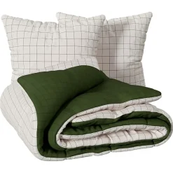 Parure imprimée Maati beige 240x220cm - Atmosphera