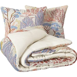 Parure imprimée Walaa beige 240x220cm - Atmosphera