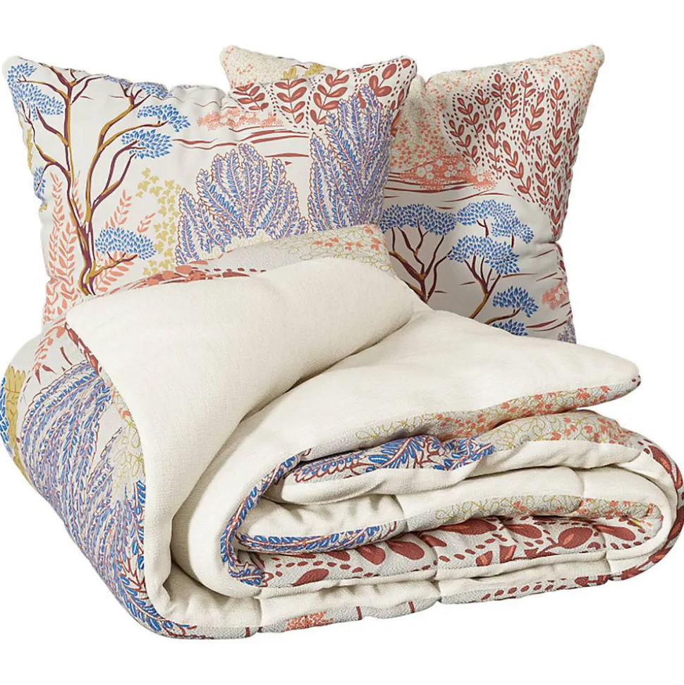 Parure imprimée Walaa beige 240x220cm - Atmosphera