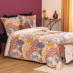 Parure imprimée Walaa beige 240x220cm - Atmosphera