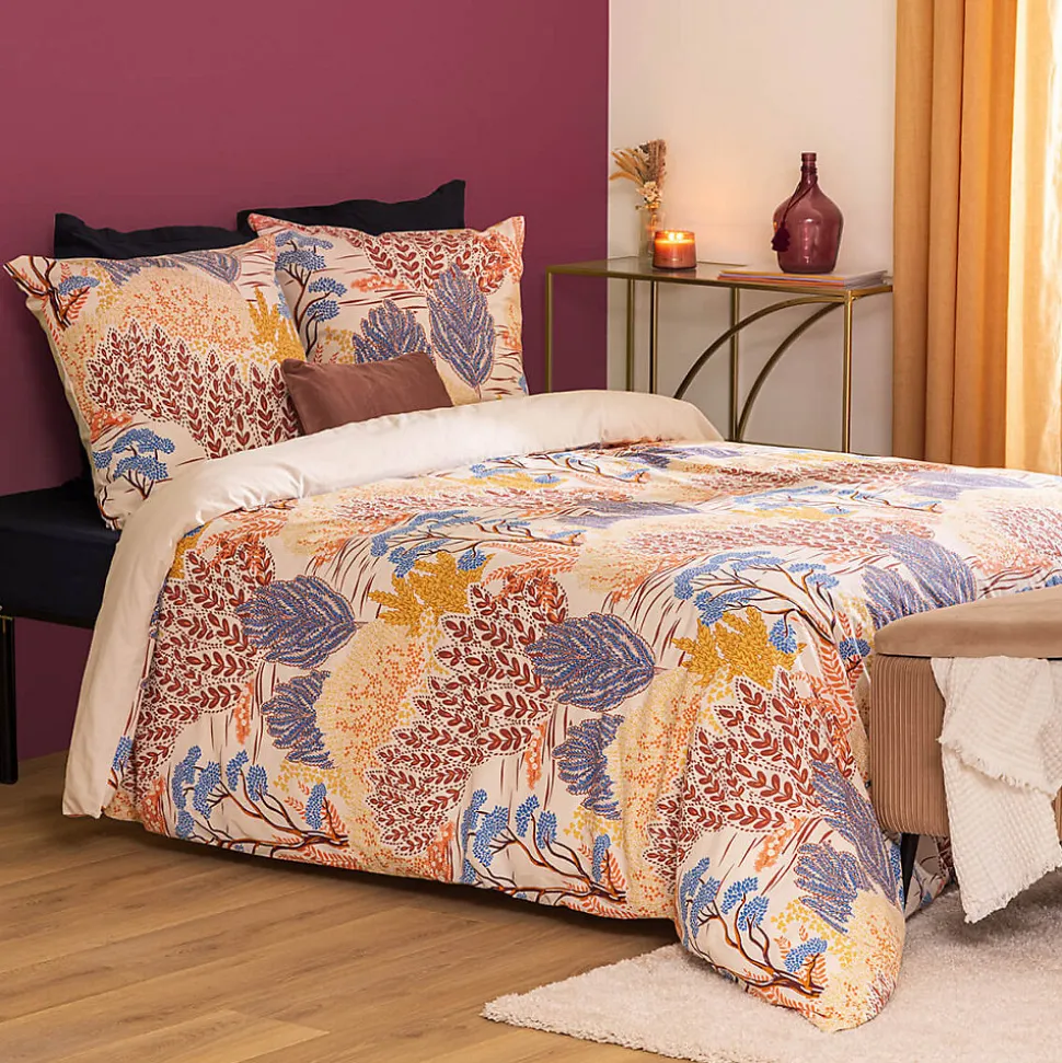 Parure imprimée Walaa beige 240x220cm - Atmosphera